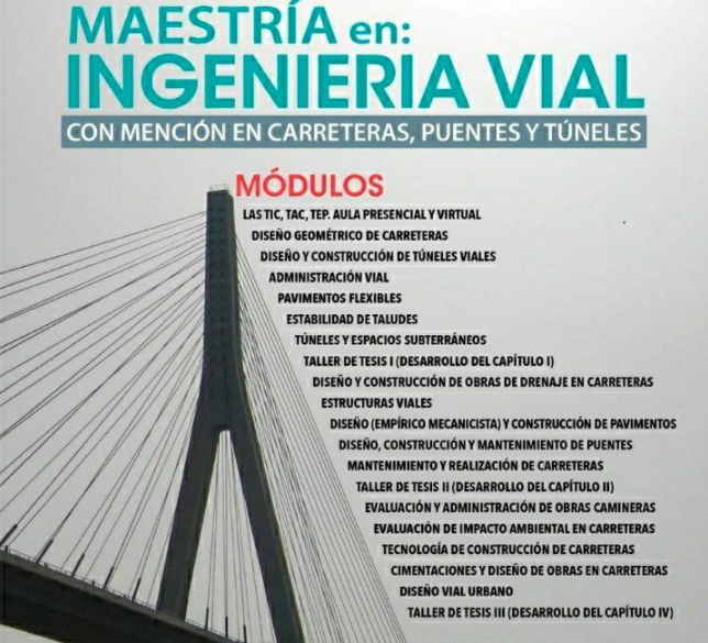 Puente. Maestría en ingeniería vial
